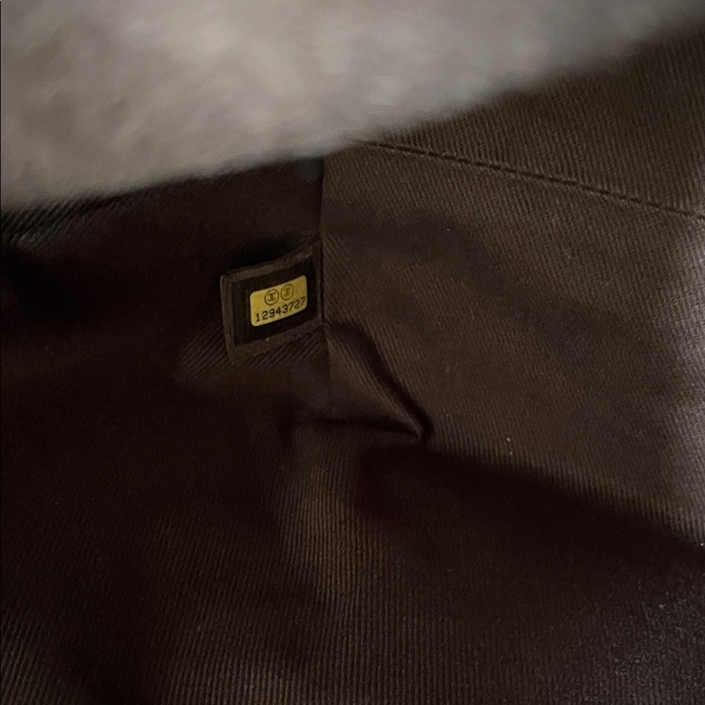 CHANEL Metallic Brown Quilted Calfskin Leather “Moscow” Tote with Chain Straps - Picture 6 of 14